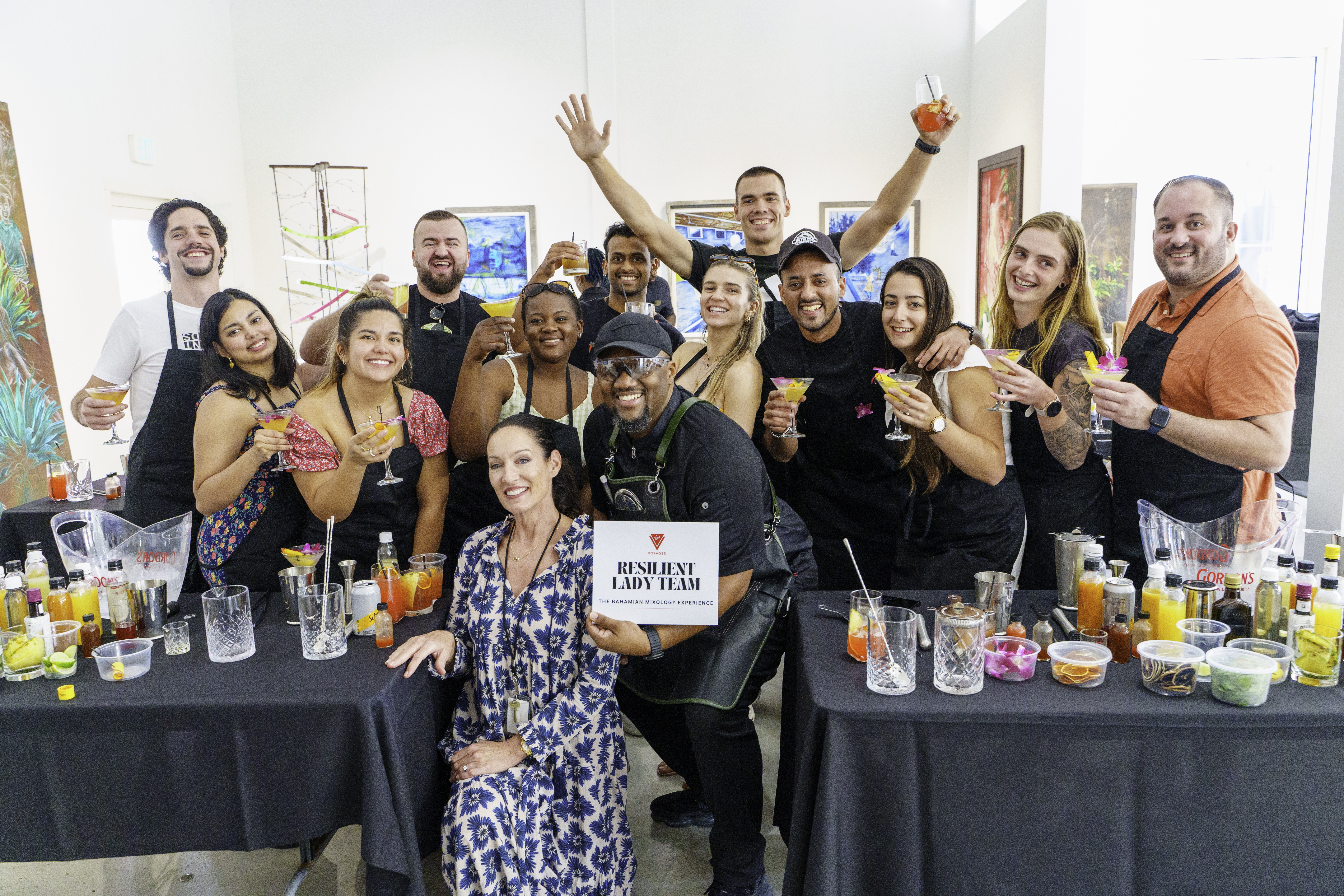 Nassau Cruise Port Hosts Bahamian Mixology Class for Resilient Lady Crew