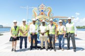 EXECUTIVES FROM ROYAL CARIBBEAN INTERNATIONAL AND BAHAMAS MINISTRY OF TOURISM TOUR $300 MILLION CRUISE PORT REDEVELOPMENT PROJECT