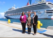 First Lady of Botswana Neo Masisi Explores the Rich Culture of The Bahamas During Visit To Nassau Cruise Port